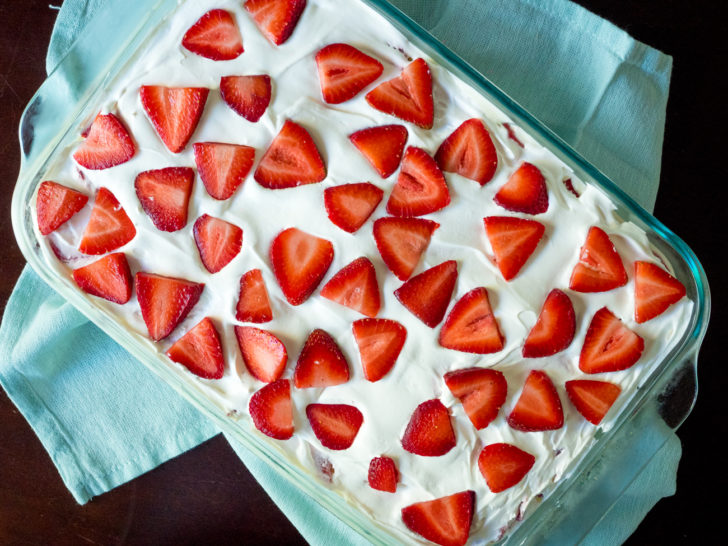 No Bake Strawberry Cheesecake Lush