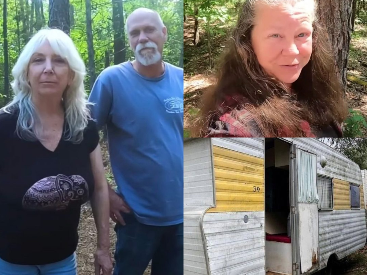 Good People Gave a Homeless Woman an Old Trailer: The Woman Turned It Into a Cozy House In The Middle Of The Forest!