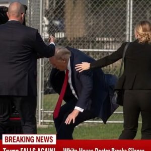 Trump FALLS AGAIN! — White House Doctor Breaks Silence...See more